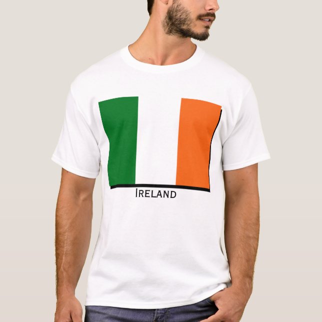 Drapeau ou T-shirt de l'Irlande (Devant)