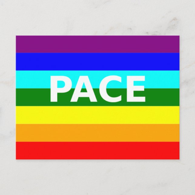 Drapeau Pace(Peace) Carte postale italienne (Devant)