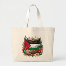 Drapeau palestinien avec Sac fourre-tout alimentai