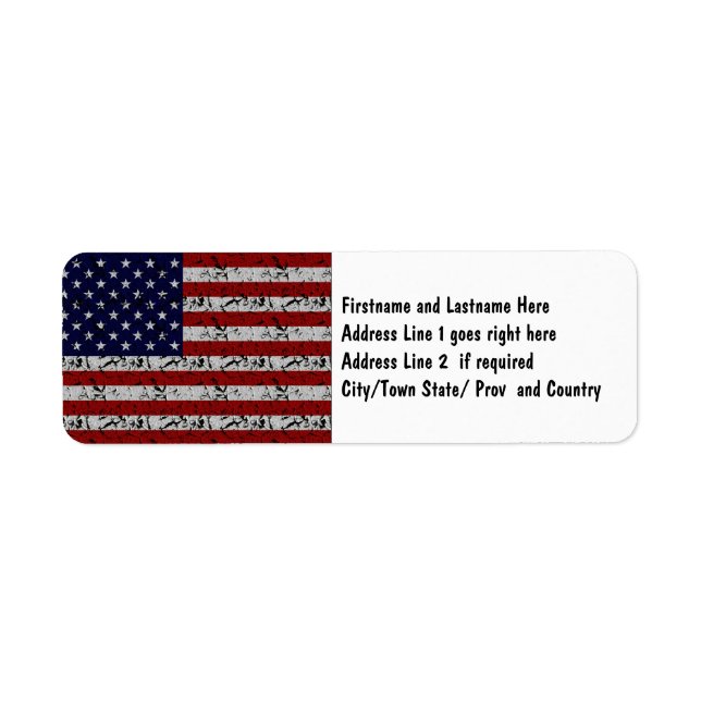 Drapeau patriotique américain des États-Unis (Devant)