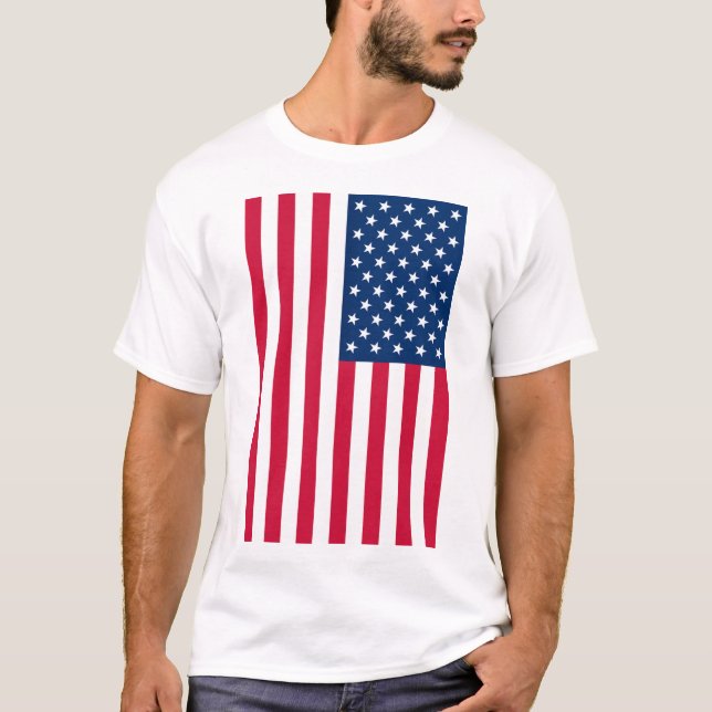 Drapeau patriotique américain T-shirt (Devant)