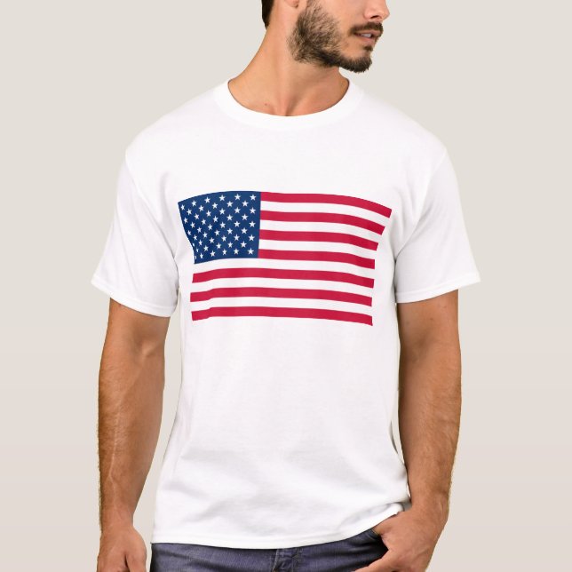 Drapeau patriotique américain T-shirt (Devant)