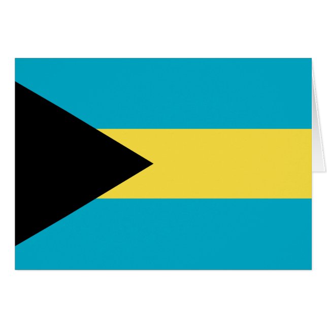 Drapeau patriotique bahaméen (Devant horizontal)