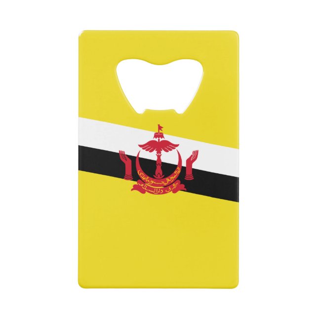 Drapeau patriotique Brunei Ouverture de bouteille  (Devant)
