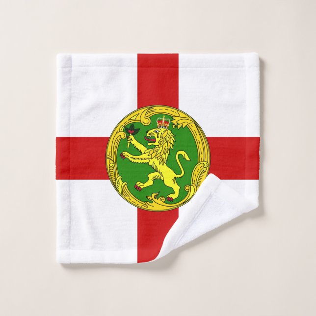 Drapeau patriotique d'Aurigny (Gant de toilette)