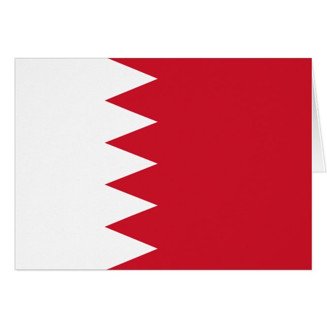 Drapeau patriotique de Bahreïn (Devant horizontal)