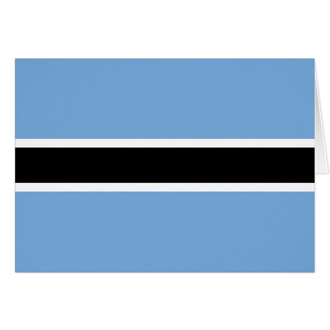 Drapeau patriotique du Botswana (Devant horizontal)