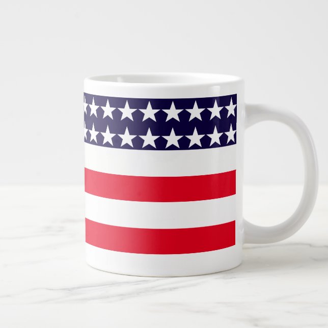 Drapeau patriotique Jumbo Mug (Droite)