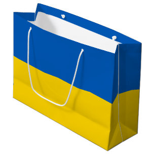 Drapeau Patriotique Ukraine Grand Sac Cadeau