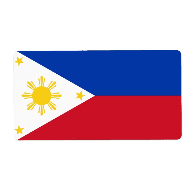 Drapeau philippin des Philippines (Devant)