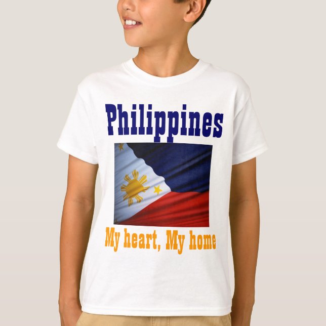 Drapeau philippin t-shirt enfant (Devant)