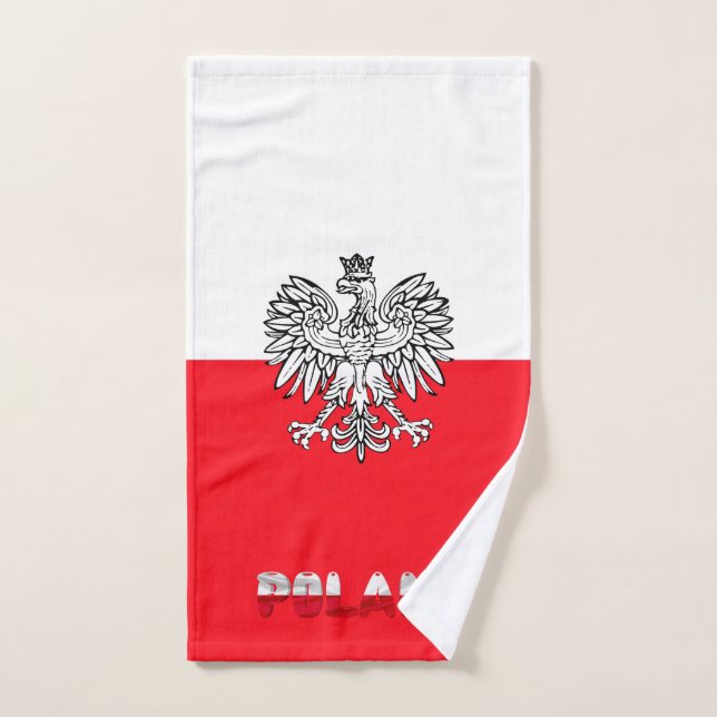 Drapeau polonais (Serviette à main)