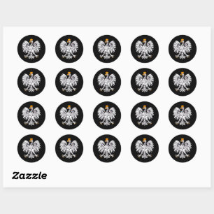 Drapeau polonais & Aigle, Pologne sticker de mode 