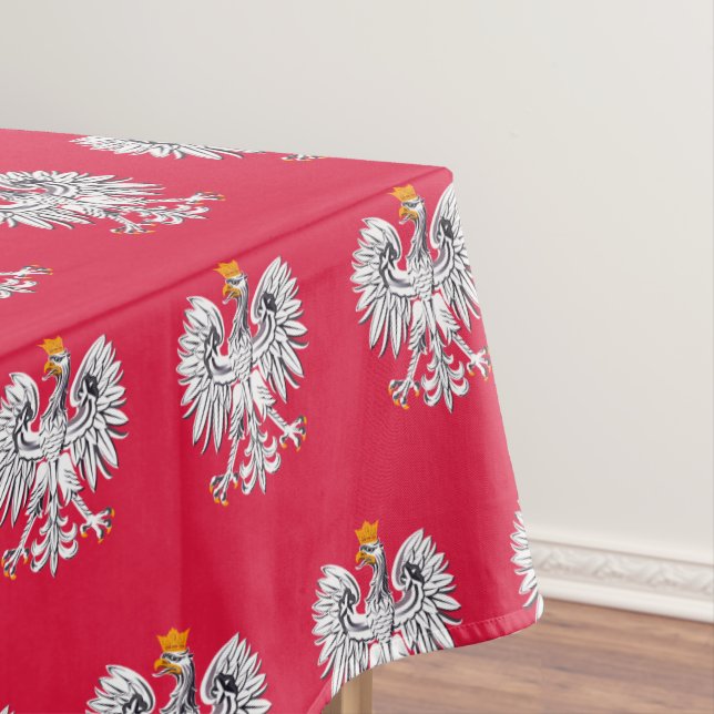Drapeau polonais Aigle & Pologne table nappe (In Situ)
