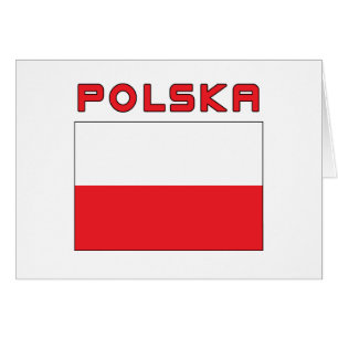 Drapeau Polonais Avec Polska