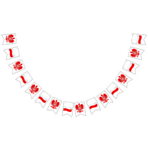 Drapeau polonais d'étamine