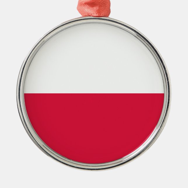 Drapeau polonais (Pologne) Ornement en céramique (Devant)