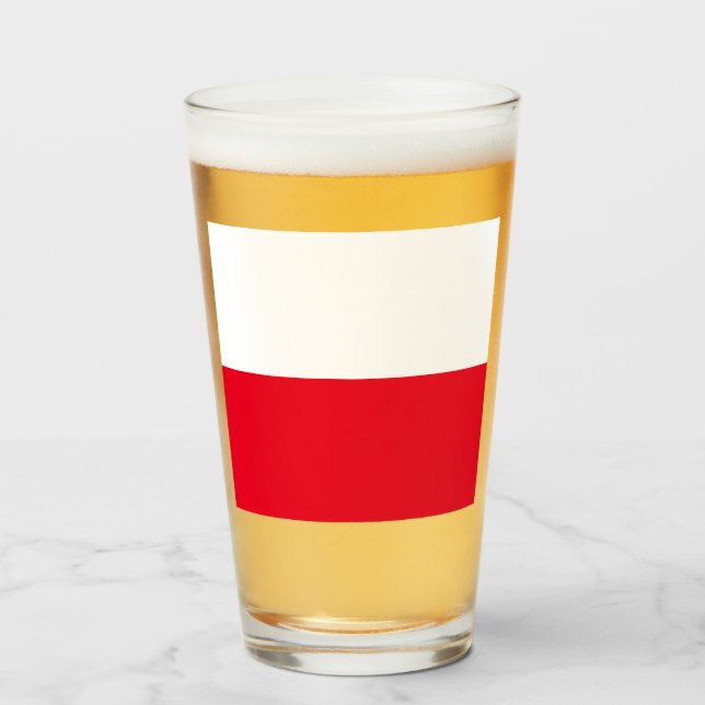 Drapeau polonais Verre à boire (Devant (rempli))