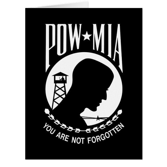 Drapeau POW MIA : Soldats disparus de la guerre du (Devant)