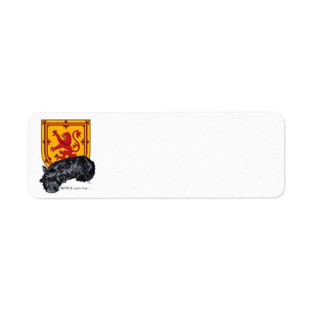Drapeau rampant du lion de chien écossais (Devant)