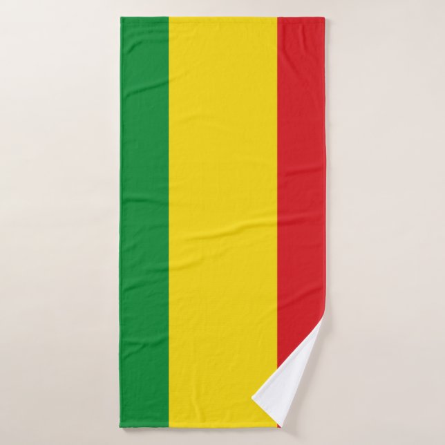 Drapeau rastafarien Rasta Ethiopie (Serviette de bain)