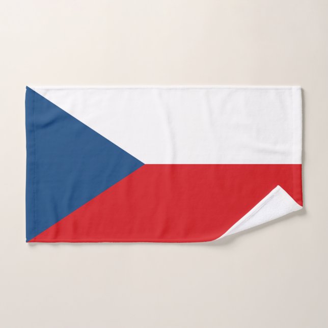 Drapeau République tchèque (Serviette à main)