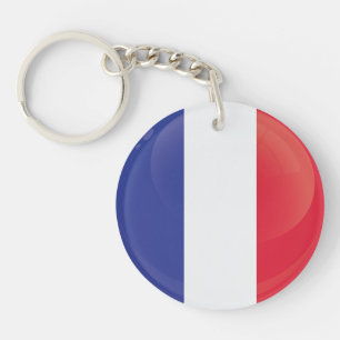 Drapeau rond de la France