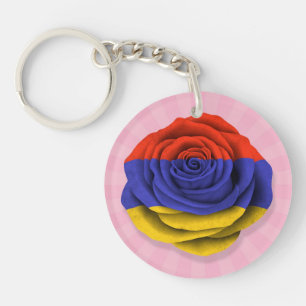 Drapeau rose d'Arménien sur le rose