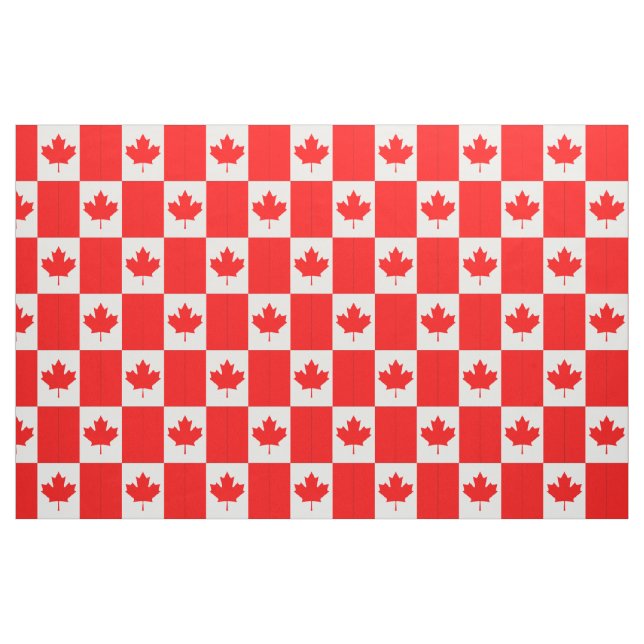 Drapeau rouge Feuille d'érable - Tissu personnalis (Fat Quarter)