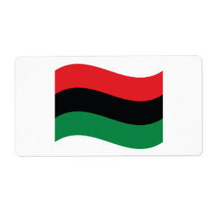 Drapeau rouge, noir et vert