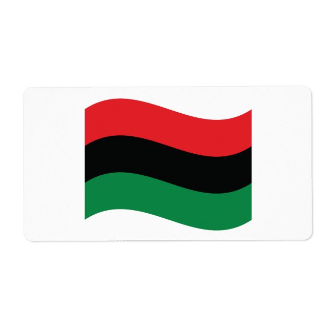 Drapeau rouge, noir et vert (Devant)
