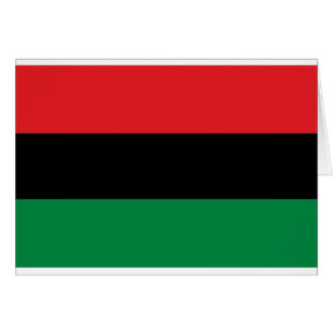 Drapeau rouge noir et vert