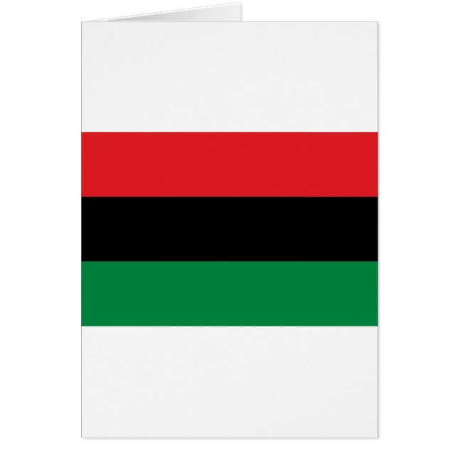 Drapeau rouge noir et vert (Devant)