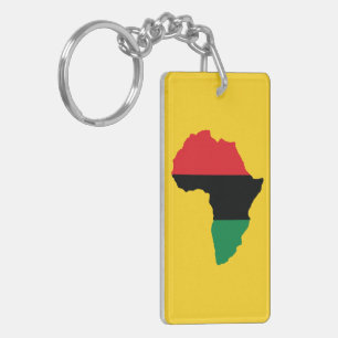 Drapeau rouge, noir et vert de l'Afrique