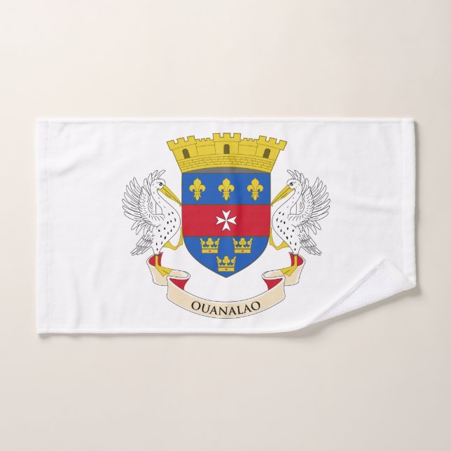 Drapeau Saint-Barthélemy (Serviette à main)