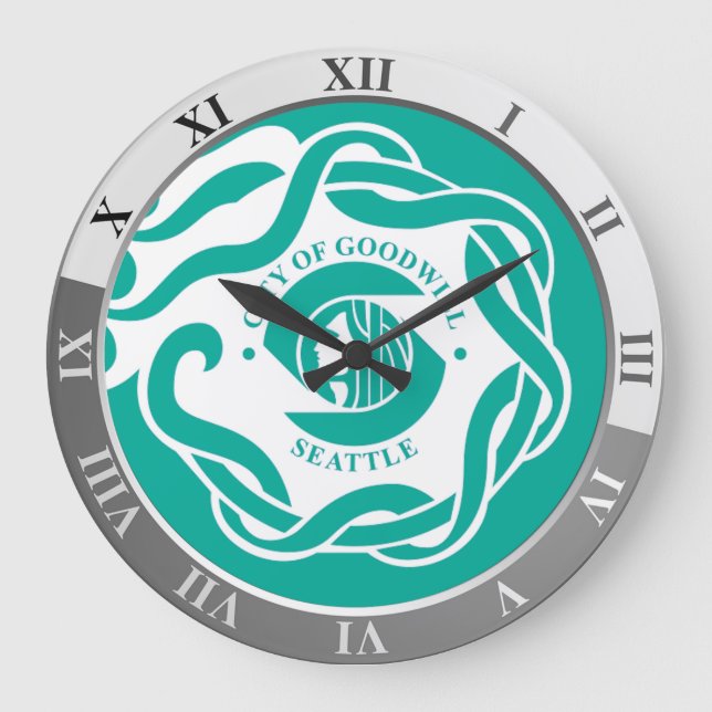 Drapeau Seattle Horloge (Recto)