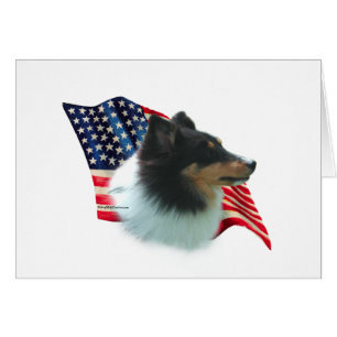 Drapeau Shetland Sheepdog (tri)