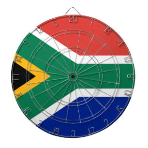 Drapeau sud-africain Cible de flechettes Afrique d
