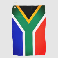 Drapeau sud-africain serviette de golf
