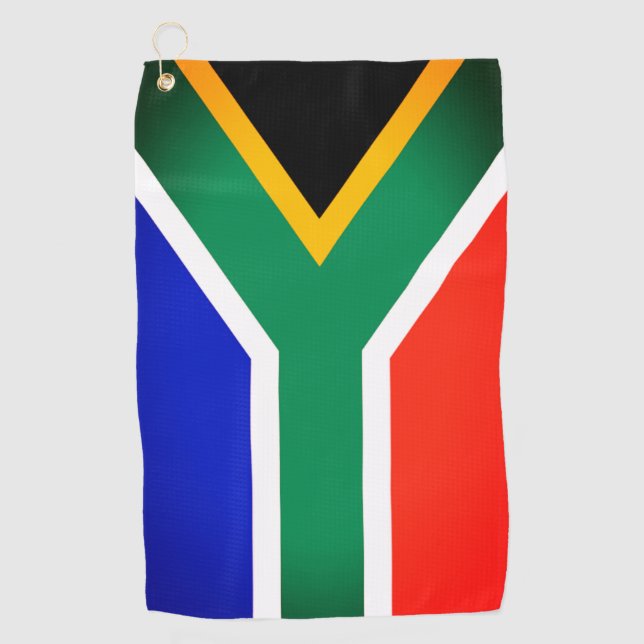 Drapeau sud-africain serviette de golf (Devant)