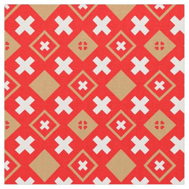 Drapeau suisse et Suisse Mode Tissu branché (Fermer)