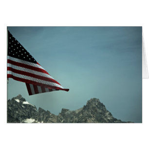 Drapeau sur la carte Teton