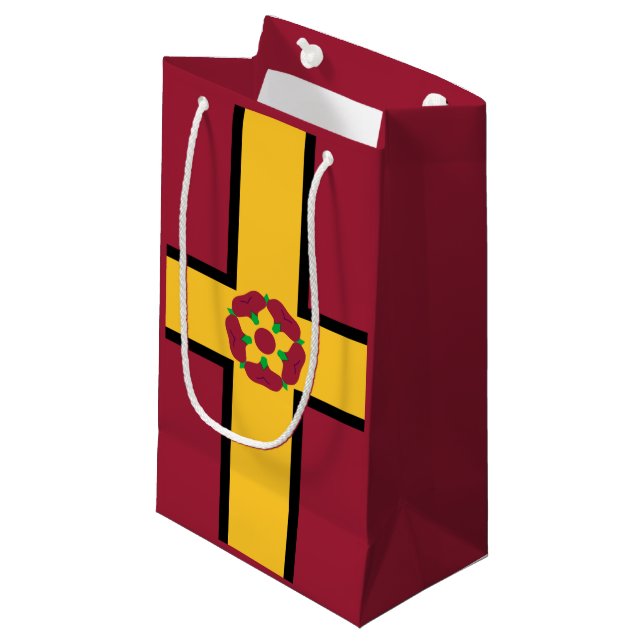 Drapeau sur Northamptonshire Petit sac cadeau (Devant Angle)