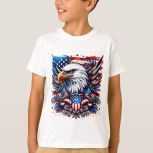Drapeau T-shirt enfant patriotique