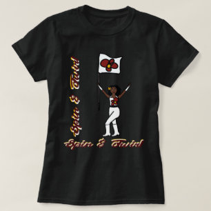 Drapeau T-shirt Fleur rouge