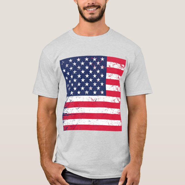 Drapeau T-shirt Patriotique Homme (Devant)
