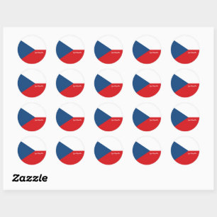 Drapeau tchèque & autocollants de mode République