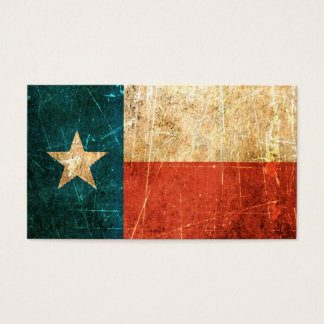 Drapeau texan soufflé et usé