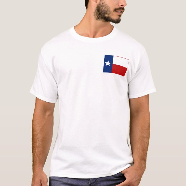 Drapeau texan + T-shirt Carte (Devant)