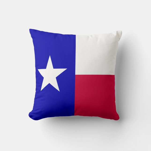 Drapeau Texas - Oreiller à lancer (Recto)
